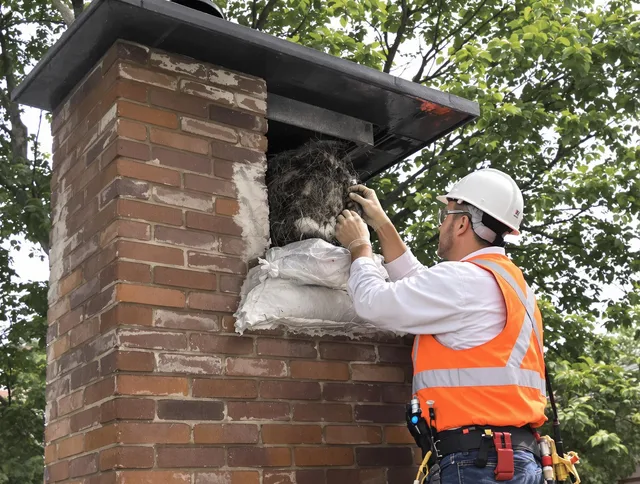 Humane removal of debris and animals by Somers Chimney Sweep in Somers, CT