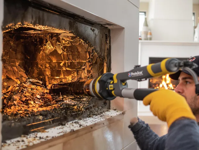 Professional chimney cleaning by Somers Chimney Sweep in Somers, CT