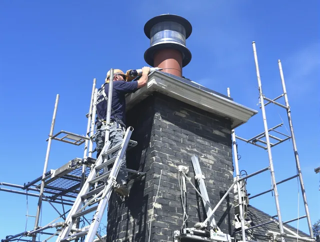 Sturdy chimney crown finished by Somers Chimney Sweep in Somers, CT