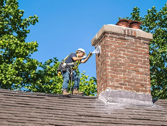 Somers Chimney Sweep performing an inspection with advanced tools in Somers, CT