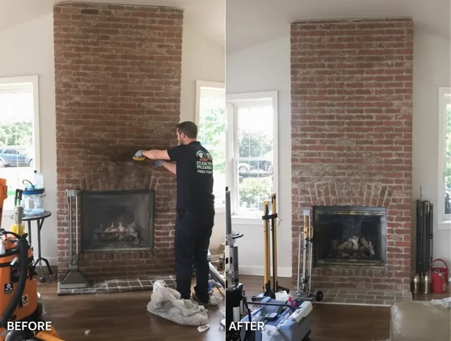 Finished chimney sweeping service by Somers Chimney Sweep in Somers, CT