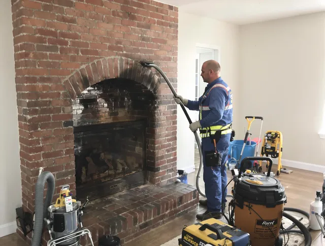 Somers Chimney Sweep expert performing detailed chimney sweep in Somers, CT