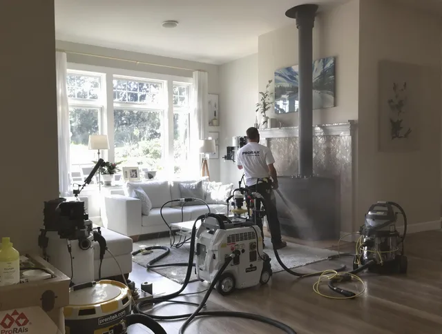 Soot removal service by Somers Chimney Sweep for a fireplace in Somers, CT